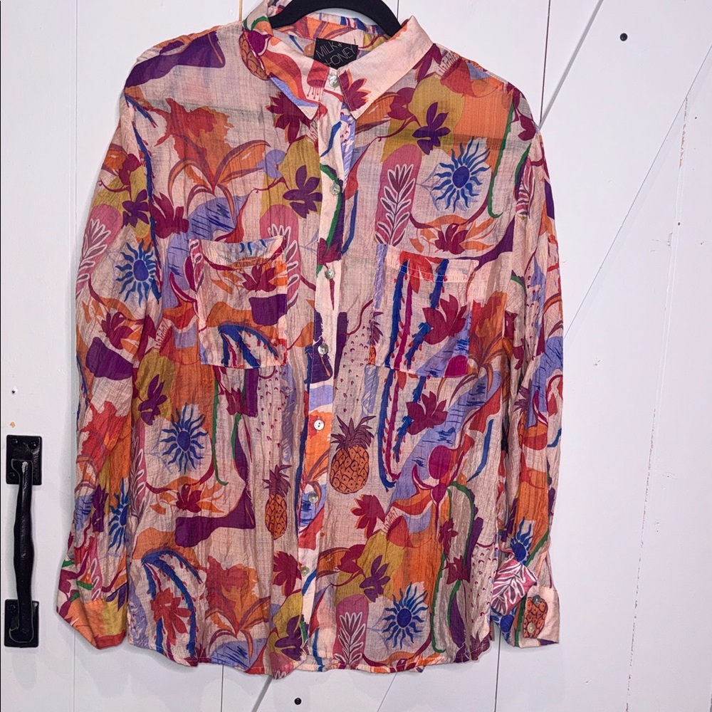 Colorful Floral Women shirt
